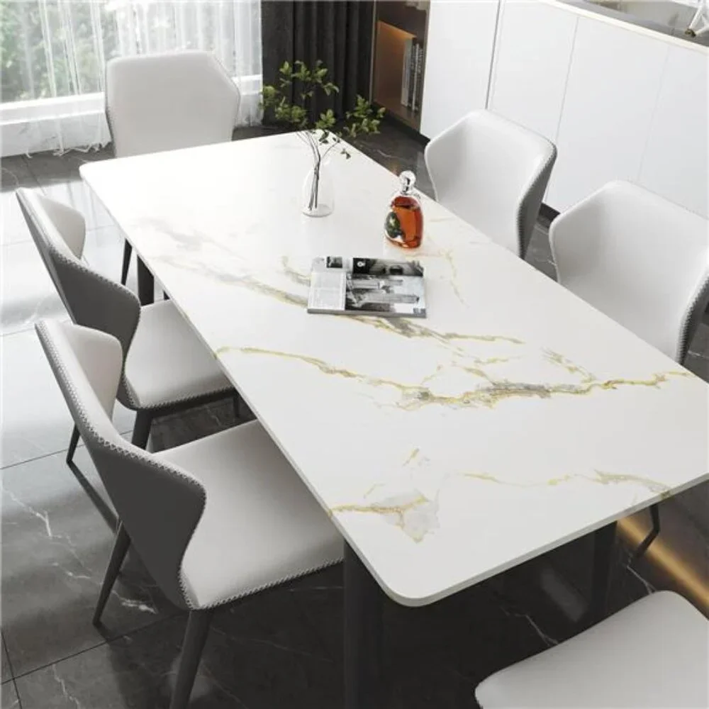 Wallpaper Thick White Marble Contact Paper Waterproof, 15.8
